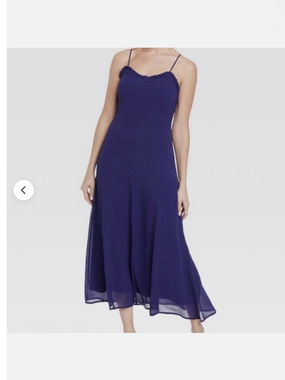 a new day Royal Blue Spaghetti-Strap Midi Dress